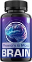 Memory Mood Supplement Capsules – Memory and Mood Natural Blend Formula Focus Memory Support and Reviews (1 Pack – 60 Capsules)