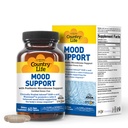 Country Life Mood Support Supplement, 60 Capsules - Supports Stress, Mood and Gut Health - for Men and Women - Clinically Studied Ingredients, Vegan, Gluten Free, Certified B Corporation