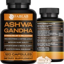 Ashwagandha, GABA & Magnesium Glycinate Supplement 120 Capsules Natural Stress Relief, Mood Support & Relaxation Sleep Aid & Adrenal Support Non-GMO