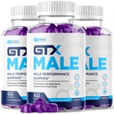(3 Pack) GTX Male Gummies, GTXMale Gummies for Men with All Natural Ingredients, Advanced Formula Maximum Strength Supplement Support Your Active Lifestyle Naturally with Premium Vitamins(180 Gummies)