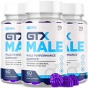 (3 Pack) GTX Male Gummies, Official GTXMaleGummies for Men with All Natural Ingredients, Advanced Formula Maximum Strength Supplement Support Your Active Lifestyle with Premium Vitamins (180 Gummies)