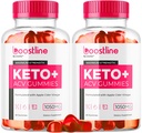 (2 Pack) Boostline Keto ACV Gummies Advanced Formula 1050MG All Natural Gummys, Boost Line Keto Plus Premium Formula Apple Cider Vinegar, Maximum Strength Gomitas Reviews, 120 Gummies for 2 Months