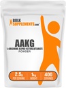 BulkSupplements.com AAKG Powder - Arginine AKG Supplement,Nitric Oxide Supplement - Unflavored & Gluten Free, 2.5g per Serving, 1kg (Pack of 5) (11 lbs)
