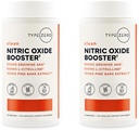 Type Zero Nitric Oxide 6X Booster, 150 Veggie Capsules - Natural Supplement - Beetroot, Arginine AKG, Citrulline, Pine Bark, Garlic & VIT C | Nitrous Oxide (Pack of 2)