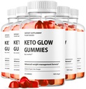 (5 Pack) Keto Glow Gummies - Official KetoGlow Keto ACV Gummies 1050MG, Ketoglow Gummys All Natural Premium Advanced Formula, Ketoglow Support Gummy Apple Cider Vinegar, 300 Gummies for 5 Months