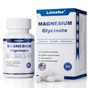 Magnesium Glycinate Capsules – Maximum Absorption Magnesium Supplement for Stress Relief, Deep Sleep, Muscle & Nerve Support, Heart Health & Calm Mood – Gentle, Non-GMO, 90 Capsules