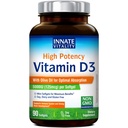 Innate Vitality Vitamin D3 5000 IU (125 mcg), High Potency Vitamin D for Bone, Teeth, and Immune Health Support, Non-GMO, No Soy or Gluten, in Olive Oil, Mini Softgels, 90 Count