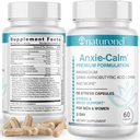 Anxie-Calm – Stress & Mood Support with Magnesium, GABA, Ashwagandha, Rhodiola, Lemon Balm & Chamomile | Advanced Dietary Supplement Formula | Non-GMO | Made in USA, GMP Certified (1)