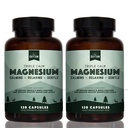 天然韵律 3  calm 镁 150 mg - 2 Pack – 镁 补充剂 镁 甘油酸镁,马拉特,和陶拉特. 促进休息和放松的冷静组合——120个瓶子