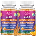 2 Pack Calm Magnesium Gummies for Kids - Magnesium Glycinate Supplement for Sleep, Brain, Immune & Bone Health - Great Tasting Magnesium Gummies for Adults & Kids - Sugar Free Orange