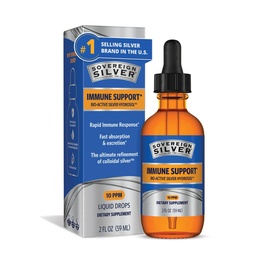 主权银质免疫支持- 共聚银, 生物活性银质水溶液, ppm, 液滴, 2 Fl Oz, (59 mL)
