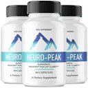Neuro Peak Capsules, Official NeuroPeak Supplement for Brain Health & Memory Support - Maximum Strength, Advanced Formula Nootropic Pills, All Natural Neuro Peak Support Reviews (3 Pack)