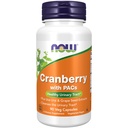 Now 补充品, Cranberry 与 PACs , 加上 Uva Ursi 和 Grape 种子 提取 90 Veg Capsules