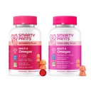 SmartyPants Mother & Daughter Daily Nutrition Bundle: Women’s + Teen Girl Multivitamin Gummies with Omega-3, Biotin, Vitamins D3, B12, A & Zinc Gluten Free, Non-GMO, 90 & 60 Count (Pack of 2)