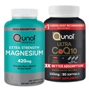Magnesium & CoQ10: Magnesium, 420mg, 180 Capsules & Ultra CoQ10 100mg, 90 Softgels