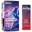 2before Blackcurrant I All Natural Vegan Pre Workout, with 120mg Caffeine I Clean Energy, Endurance, Recovery I Pre Workout Women and Men I 10 x Individual Packets I Informed Sports Certified