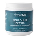 阿门·BrainMD博士 Neurollink Powder - 114g - 支持内存,焦点和集中 - Gluten Free - 30 services