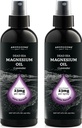 Aromasong Magnesium Spray Lavender - Extra Strength 2 Pack of (23mg in Each Spritz) 8 Oz, Natural and Pure Magnesium Oil Spray - Made in The USA - for Leg Discomfort and Promotes a Calm Sleep