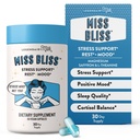 Legendairy Milk Miss Bliss™ Stress Support for Women – Stress Relief Supplement with affron® Saffron, Magnesium Glycinate + Citrate & L-Theanine – Calm & Mood Balance, Non-Drowsy, 60 Vegan Capsules