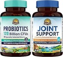Vitalitown Probiotic + Glucosamine Chondroitin MSM Bundle (Pack of 2) + Probiotic 120亿 CPUs (项目1) 和 联合支助 * (项目2) + 30 Probiotic Capsules 和 90 联合Capsules