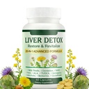 Liver Support Capsules | 20-in-1 Herbal Formula with Milk Thistle, Dandelion & Turmeric for Daily Liver & Digestive Wellness | Non-GMO, Gluten-Free Supplement for Vitality & Comfort, 60 Capsules