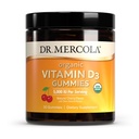 Dr. Mercola Organic Vitamin D3 Gummies, 30 Servings (30 Gummies), 5,000 IU, Natual Cherry Flavor, Dietary Supplement, Bone & Immune Support, Non-GMO
