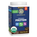 Organic Plant-Based Protein Powder for Performance 21g Protein | BCAAs Pea Fava Mung & Chia Blend | Recovery Energy Keto Friendly Smooth Great Taste with Prebiotic Fiber | Dubai Chocolate, 28 Servings