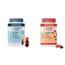 SmartyPants Multivitamin for Men, Organic Gummies: Probiotics, CoQ10, Methylfolate & Organic Kids Multivitamin Gummies: Probiotics, Omega 3 (ALA), Vitamin D3, C