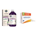 生命有机园 植物型长生莓 Syrup 6.59 fl oz (195 Ml) & Boiron Oscillococinum 抗流感类似体痛症状