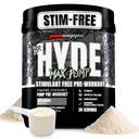 ProSupps Mr. Hyde Max Pump Pre Workout Powder - Stim-Free Preworkout Supports Blood Flow & Muscle Volume - Caffeine-Free Nitric Oxide Booster for Gym - Fitness Supplements (Unflavored, 30 Servings)