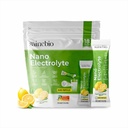 Nano Electrolyte Powder, Lemon Lime Flavor, 18 Sticks, Hydration and Energy Supplement with Vitamins B Complex, C, Sodium, Potassium