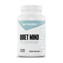 NutraBio Quiet Mind- Stress Relief - Mood Support- Calm Supplement with Ashwagandha and L-Theanine- 60 Capsules