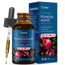 Pomegranate Extract Supplement for Heart & Immune Support, 6-in-1 Complex Herbal Drops w/Red Yeast Rice & CoQ10, Non-GMO, 100% Vegan Tincture. 2 oz