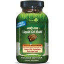 Irwin Naturals Only One Liquid-Gel Multi with Iron - 60 Liquid Softgels - 每日基本维生素,矿物,抗氧化剂,Omega-3s和绿色超级食品