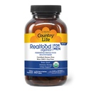 农村生活真实食品 男性- 60 片 → 1 300 mg 有机发酵全食品 7-蘑菇超食品 & Aloe – 认证无糖, Vegan & USDA 有机多维特敏