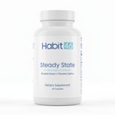 Steady State Cortisol Manager - Rhodiola Rosea, L-Theanine & Saffron - Stress Relief, Adrenal Support & Calm Focus - 60 Vegan Capsules for Women & Men