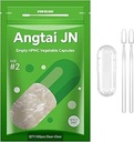 空 Vegan Capsules 大小 2 厂基清空(500个计数) Gluten 免费,非 GMO, Halal 认证的 药帽 填充 Kit 为蔬菜 DIY Your Onnn 补充