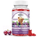 Magnesium Complex Gummies for Kids & Adults- Magnesium Glycinate Supplement- Support Calm Stress Relief, Bones, Mood Vegan- Sugar-Free Grape Flavor, 60 Gummies