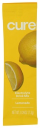 Cure Hydrating Electrolyte Mix | Electrolyte Powder for Dehydration Relief | Made with Coconut Water | No Added Sugar | Vegan | Paleo Friendly | Single Stick - Lemonade