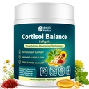 Cortisol Supplements for Women Men, 10-in-1 Cortisol Reducer Detox Manager Softgels w. Magnesium L-Theanine Apigenin Saffron Rhodiola, Evening Calm for Sleep Mood Energy, Non-Melatonin Liposomal