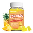 Cortisol Gummies for Women, Cortisol Supplements with Ashwagandha, Magnesium, L-theanine, for Relaxation and Mood Support - 60 Gummies