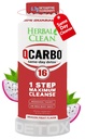 Herbal Clean Qcarbo16 Same-Day Detox Cleanse Drink (16 fl oz) - Dragon Fruit Flavor Full Body Cleanse* Detox Drink for Moderate Toxin Level*, Vitamin B2 and Vitamin B12 for Men & Women