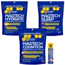 MagTech Magnesium Powder Bundle - Magtein Magnesium L-Threonate, Glycinate & Taurate - Supports Sleep, Cognition, Hydration & Brain Health* - 42 Servings