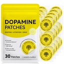 Dopamine Patches Extra Strength, Mood & Positivity Support, Supports Dopamine & Serotonin Balance, for Women Men Plant-Based Formula, 30 Patches