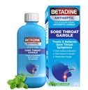 Betadine 抗化剂 Gargle、Povidone-Iodine 0.5%、治疗和肾上腺素症状、暂时减少通常在口腔中发现的胚胎,Mint Flavor, 8 FL OZ