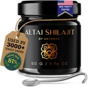 Altai Shilajit Resin - 50g Pure Shilajit - Gold Grade Shilajit - 6 Month Supply - for Vitality & Mental Clarity - Authentic Extraction Method - Fulvic Acid + Humic Minerals
