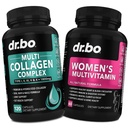 Multi Collagen Peptides & Womens Multivitamin - Type I, II, III, V, & X Multi Collagen Complex Capsules, Hydrolyzed Peptides Pills Supplements for Skin, Hair & Nails - Daily Multi Vitamins for Women
