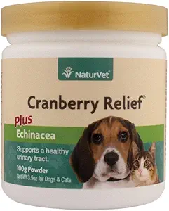 NaturVet Cranberry Relief, 100 克拉姆粉、狗和猫健康补充剂