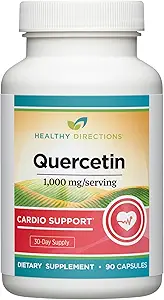 健康方向 Quercetin 补充剂 -- -- 1 000毫克/服务,90 维冈卡普尔用于心血管健康(30天供应)